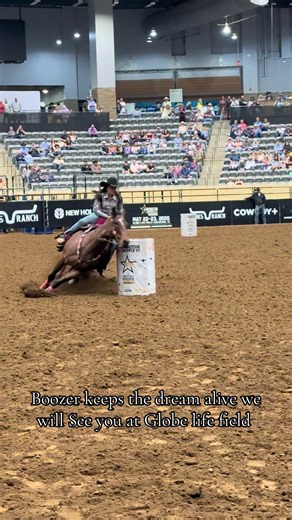 Might have been our sloppiest run ever but we survived and I am very proud of my horse. We always struggle with the ground here and after the first barrel i thought it was over however he gritted through it and got us back!!! I asked God to give boozer and me strength to just get back and he did just that I am so thankful!! #bayleighchoate #barrelracer #horsegirl #tjrstinsonblue #americanrodeo