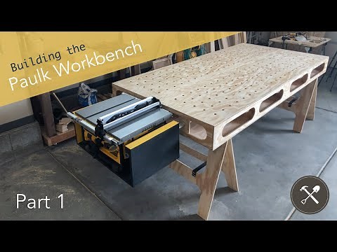 Building the Paulk Workbench, Part 1 (Main Cuts & Sawhorses)