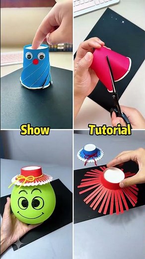 Simple little crafts made with paper cups!#diy #craft #easycraft #diycraft #craftkids #easydiy