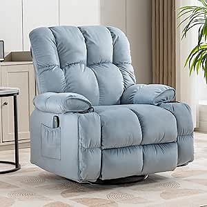 COMHOMA Recliner Chair, Blue