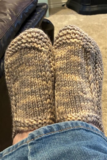 Hand Knitted Stretchy Ladies Slippers, Wool Mix, Professionally Made - Etsy