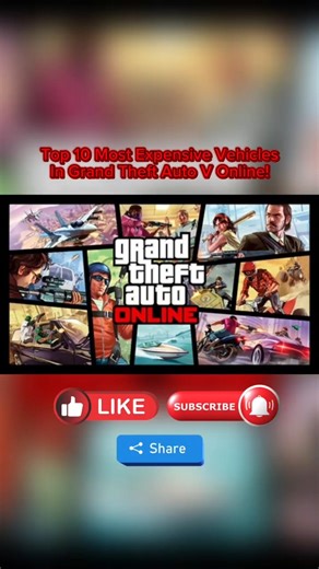 Top 10 Most Expensive Vehicles In Grand Theft Auto V Online!