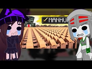 Mob talker girl's react to 1,000,000 Villager MANHUNT by Grox (Part 1, part 2 soon)