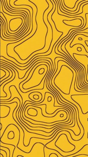 Abstract Yellow Topographic Background 4K • Seamless Loop • Study & Relax (No Music)