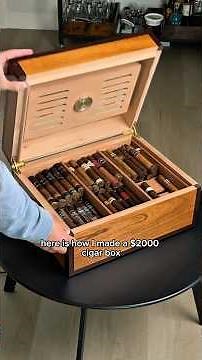 HOMEMADE CIGAR BOX (SPANISH CEDAR HUMIDOR)
