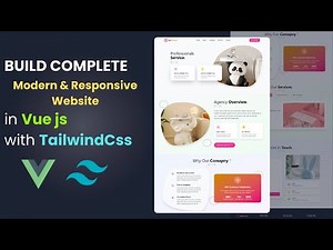 VueJS 3 Project | Build Complete Responsive Website in Vue js with TailwindCss Step by Step Tutorial