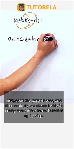 Expand (a+b)(c+d) Using the Distributive Property #Math #AlgebraicTechnique