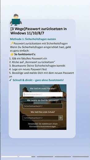 Windows Passwort zurücksetzen 🔐 So bekommst Du wieder Zugriff!#windows #pc #password #reset #tips