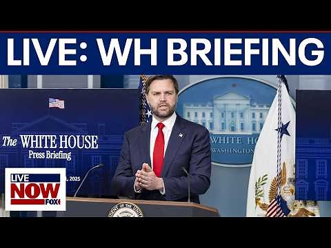 LIVE: VP Vance holds White House press briefing amid Iran war & Cuba tensions
