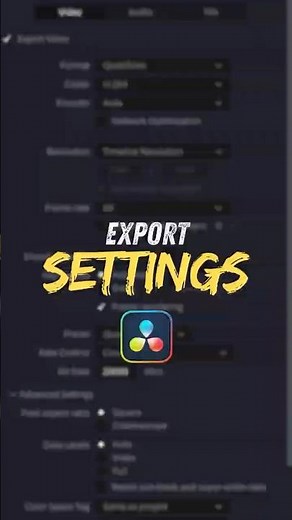 Davinci Resolve Best Export Settings 2025