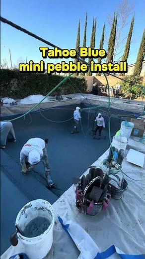 Tahoe Blue mini pebble install