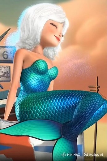 Susan Murphy from monsters vs. aliens mermaid transformation video #1