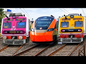 🔥 RARE Triple Train Action! 😱 || 3 Different Trains Together || Indian Railways