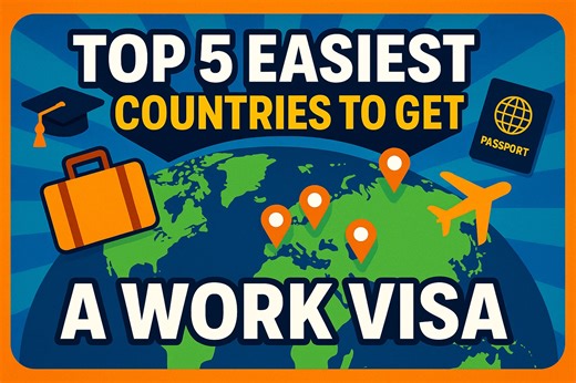 Top 5 Easiest Countries to Get a Work Visa After Graduation - Work Abroad in 2025! Looking to build an international career after graduation? 🌏 In this video, we explore the top 5 easiest countries to get a work visa in 2025! From New Zealand’s post-study work options to Germany’s affordable visa plans, discover where you can live, work, and grow your career abroad with ease. We cover: ✔ New Zealand – Work up to 3 years & apply for permanent residence ✔ Singapore – Employment & EntrePass opport