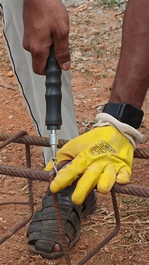 Rebar tie twister tool #construction #ideas