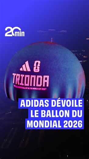 ⚽ La FIFA dévoile le ballon officiel de la Coupe du monde 2026 ! Alliant des innovations technologiques de pointe et des éléments de design rendant hommage aux trois pays hôtes, les États-Unis, le Mexique et le Canada. Conçu et fabriqué par Adidas, le « Trionda » a été dévoilé ce vendredi par la marque, à moins d’un an du coup d’envoi de la compétition prévu le 11 juin prochain. | 20 Minutes