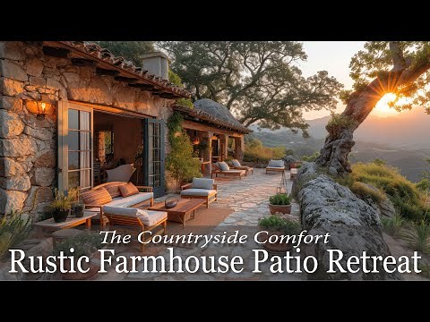 Countryside Comfort: A Rustic Farmhouse Patio Retreat