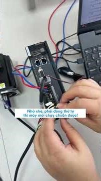 Wiring and setting up motor control on the SV630 servo drive.