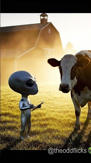 Alien Recruiting Animals for Space… Starting with a Cow 🚀🐄