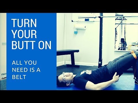 How to activate your glutes - the belt trick for your butt
