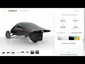 Order Process & Price/Cost of Aptera Solar Electric Vehicle (EV): Specifications & Colors & Upgrades