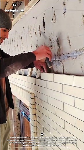 Precision Brick Veneer Installation Using String Line Technique | Clean, Fast & Accurate Masonry