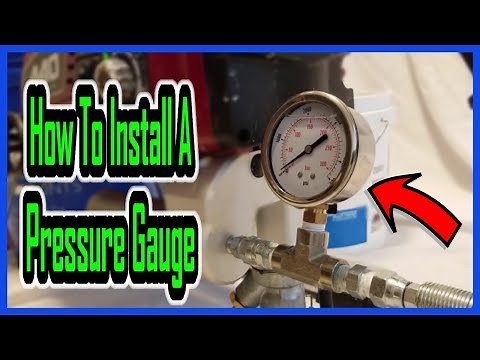 How to install a pressure gauge on a airless sprayer