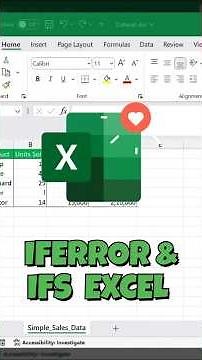 Excel Logic in 60 Seconds ⚡ IFERROR + IFS Explained #shorts