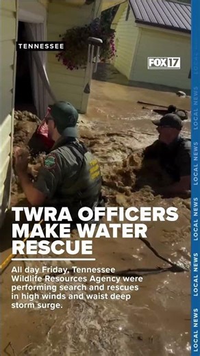 TWRA makes amazing water rescue, one of many Friday after Helene left multiple states in bad shape