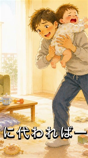 頑張ったパパ、ママからの共感の嵐注意報！！！#赤ちゃんのいる生活 #育児 #育児あるある #子育て #パパ #ママ #まほうの音箱