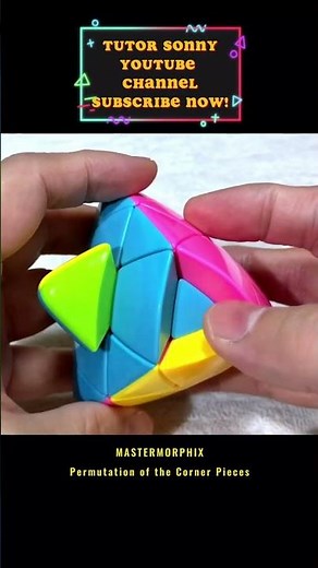Mastermorphix | Corner Pieces Permutation | Tutorial | ENGLISH | Tutor Sonny #rubikcube #shorts #yt