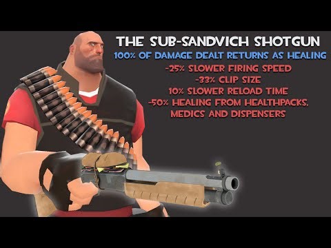 Sandvich Shotgun but 100% of damage dealt returns as heal