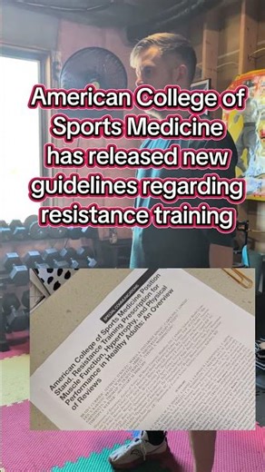 ACSM resistance training guidelines are here! review coming