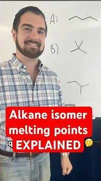 Pentane isomers melting points explained | organic chemistry lesson #chemistry #stem #mcat #neet