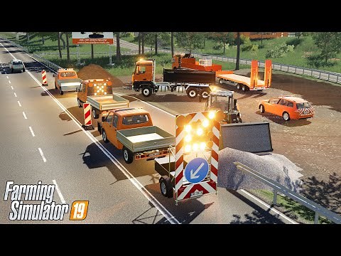 LS19 - XXL Autobahn Maintenance Pack + Warning Trailer available for download! 😍