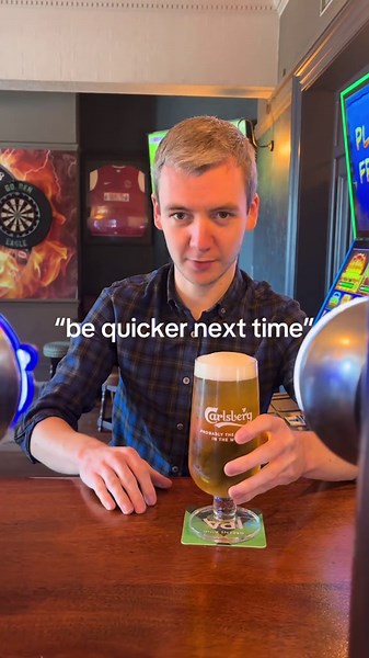 they think they’re funny 😆 #pint #bar #bartender #joke