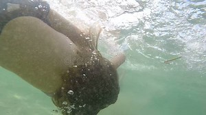 Young Girl Swimming Underwater and Doing a Front Flip Stock Footage - Video of clear, motion: 80243462
