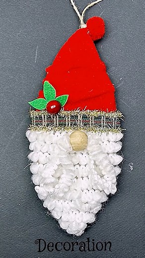 Make your own Santa with simple materials 🎄 #fblifestyle @topfans | Dnz CreativeMamy