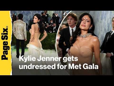 Kylie Jenner gets undressed on Met Gala 2026 red carpet