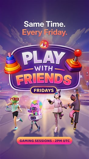 Decentraland Foundation on Instagram: "It’s time for some good old-fashioned chaos 🕹️ Every Friday, jump in Decentraland for Play With Friends to play games and meet new people. Tomorrow at 2PM UTC, take on two parkour challenges back-to-back. Think you’ve got what it takes?"