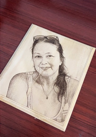 #memorialportrait #engraved #woodportrait #ukit
