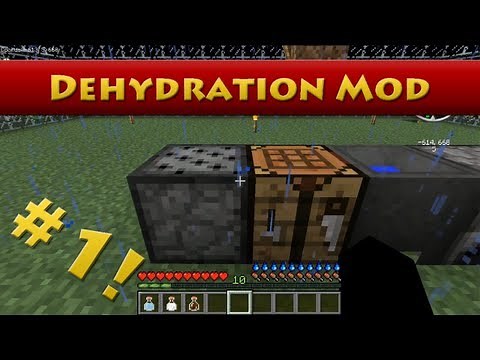 Minecraft Mod Review #1 - Dehydration Mod (HD)