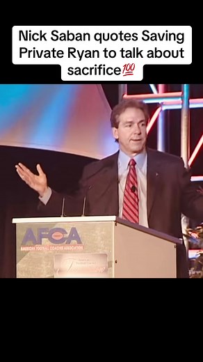 Nick Saban Shares Insights on Sacrifice in Football