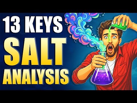 Salt Analysis Class 12 Practical