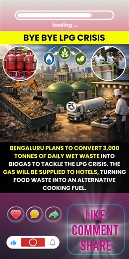 Bengaluru is exploring a powerful shift—converting nearly 3,000tonnes ofdaily wet waste into biogas.