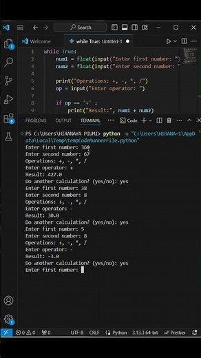 Python Calculator 🐍 Fast & Simple - Tutorial for Beginners 2