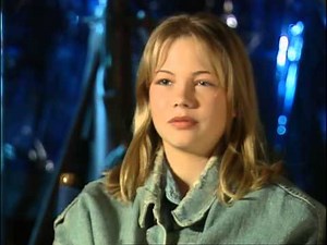 14-year old Michelle Williams on the set of Species