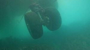 Divers film US Navy plane that crashed in Hawaii waters