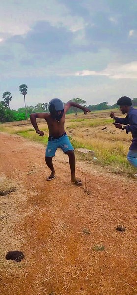 Playful Dance in a Rural Setting
