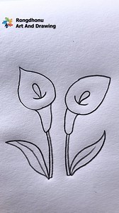 61K views · 783 reactions | Simple Flower Drawing | Easy Step-by-Step Drawing Tutorial | Rongdhonu Art and Drawing | Facebook